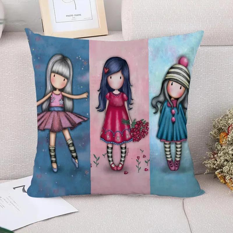 Gorjuss Couple Pillow Pillowcases  Decorative Cushion Cover Luxury Pillowcase Decor  Sofa Cushions Pilow Cases