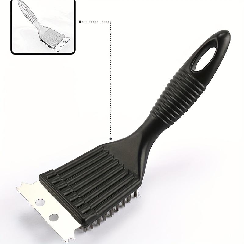 Rusty Steel Wire Baking Brush with Scraper (1pc) – Barbecue Oven & Grill Rack Cleaner, Stain Cleaning Scraper Brush
