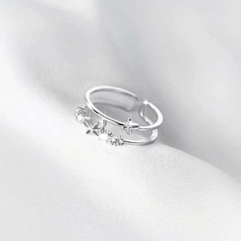 Elegant Bow Knot Ring: Women s High-End Minimalist Open Design Adjustable Opening