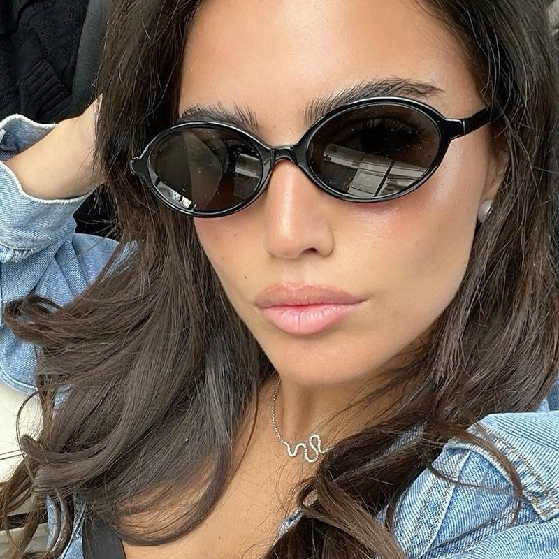 Vintage Stylish Sunglasses Women Oval Shape UV Protection Women's Sun Glasses Fashion Trendy Sunglass Women