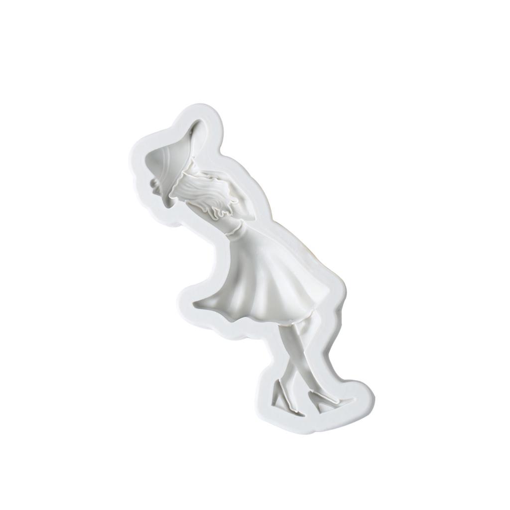 Bakfra gudinnen skjønnhet sjokoladeform fondantkake silikonform hjemmebakeverktøy