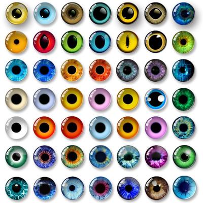 20 stücke/10 pairs Kristall Augen Handwerk Augen Kunststoff Glitter Kristall Augen DIY Puppe Zubehör