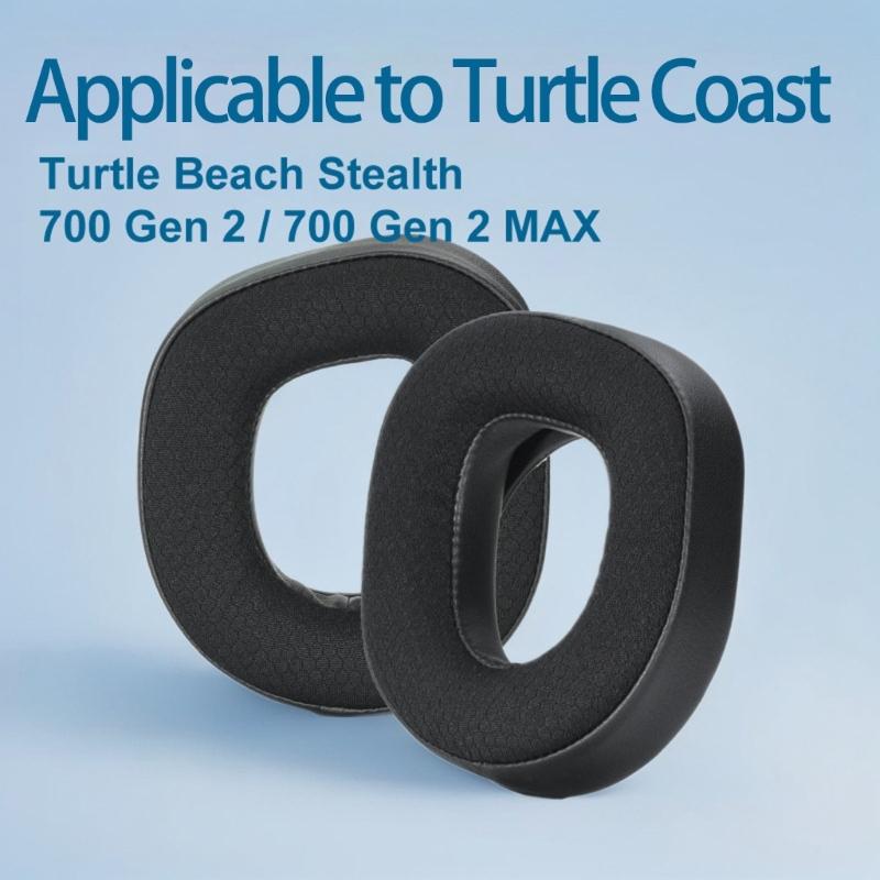 Replacement Protein Leather Earpads Ear Pads for Beach 700 Gen2/700 Gen2 Headphones Ear Cushions Earmuff Ear Cover