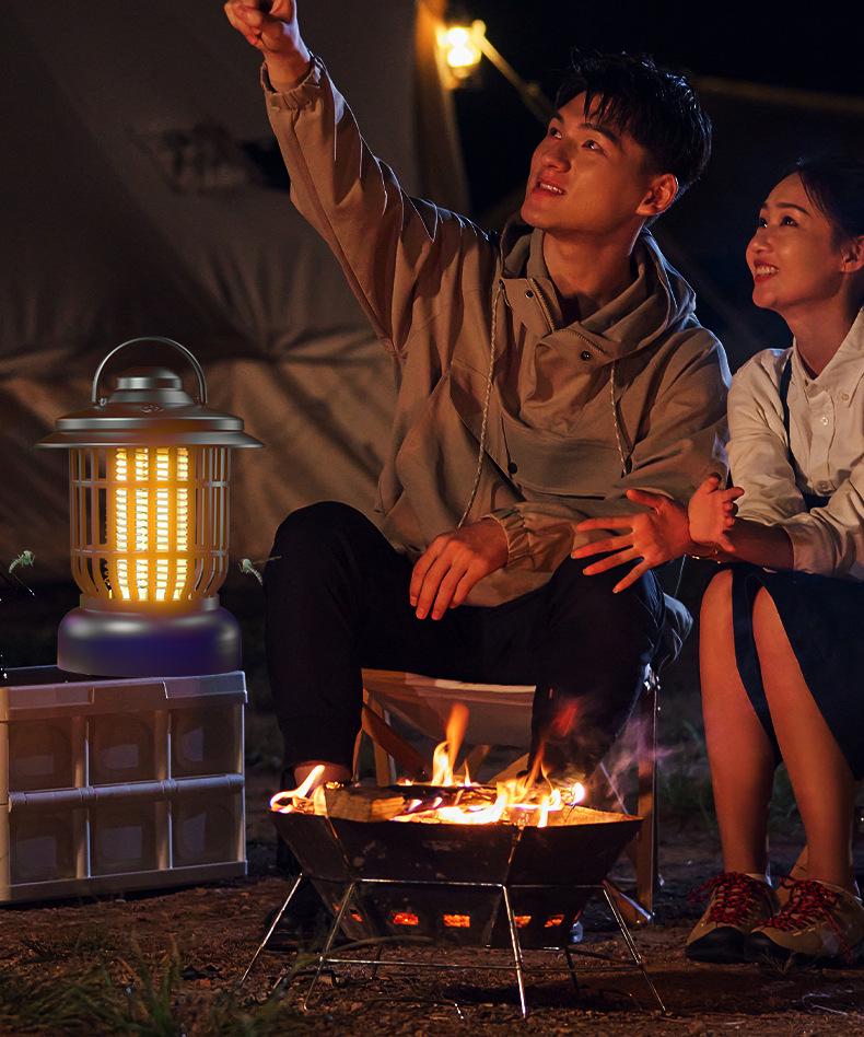 Lampă electrică reîncărcabilă de exterior pentru țânțari cu funcție de șoc pentru casă și grădină.