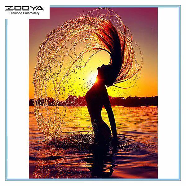 

ZOOYA DIY 5D Полный горный хрусталь Алмаз Сексуальная красота Вышивка Мозаика Картина Вышивка крестом Домашний декор