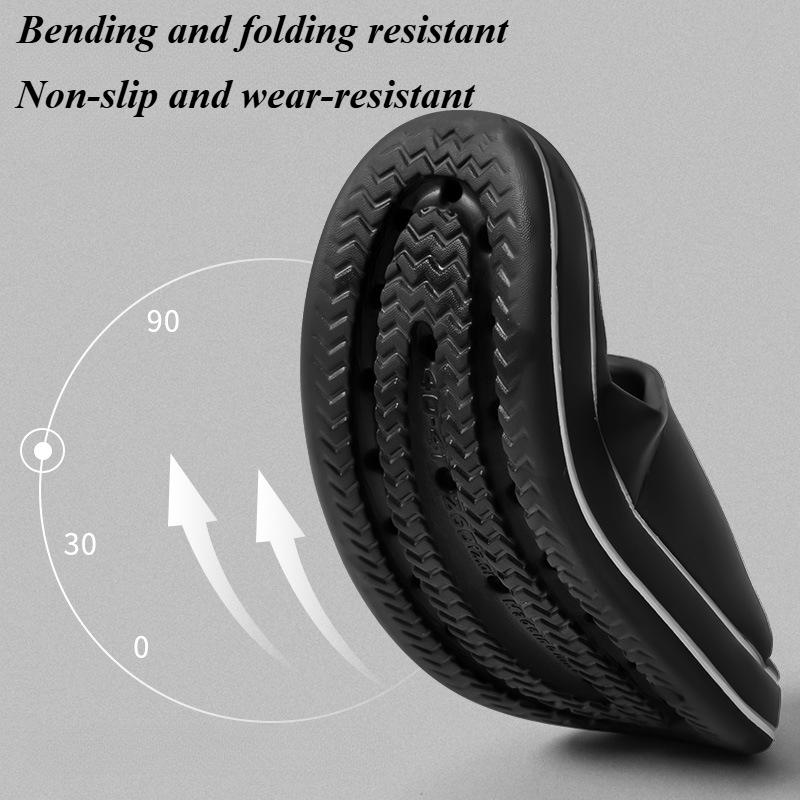 Summer Men's EVA Platform Slippers Super Soft Light Open Toe Home Mute Anti-slip Slides Outdoor Beach Sandals Sandalias De Mujer