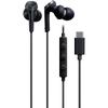 Дротові навушники Audio-Technica ATH-CKS330C BK, 1,2 м, з мікрофоном, USB Type-C, глибокий бас, у-...