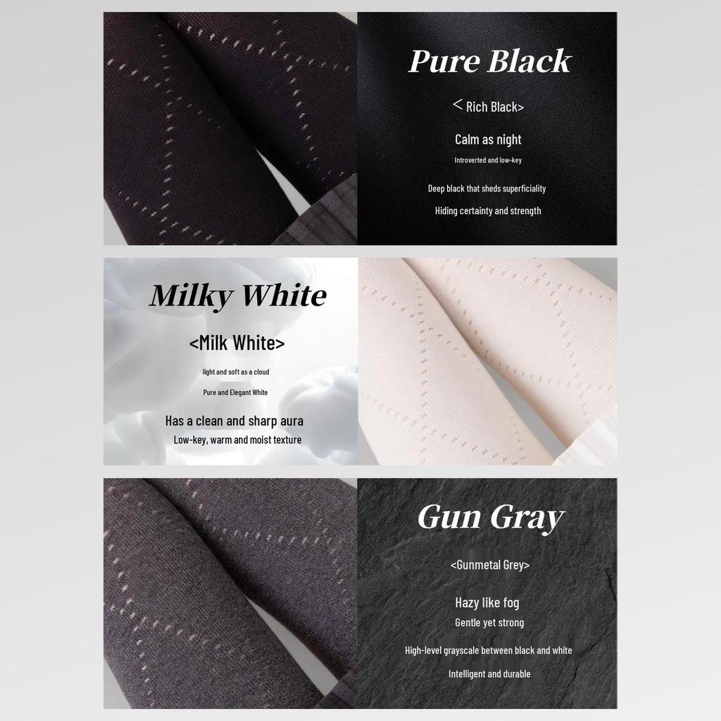 Little Pepper Grey Tone Micro-Compression Slimming Diamond Lattice Pantyhose (90% Cotton, Thin Style for Spring/Autumn)
