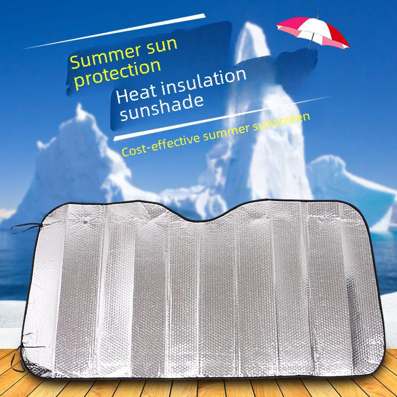 Double-Sided Aluminum Windshield Sunshade & Insulation Cover