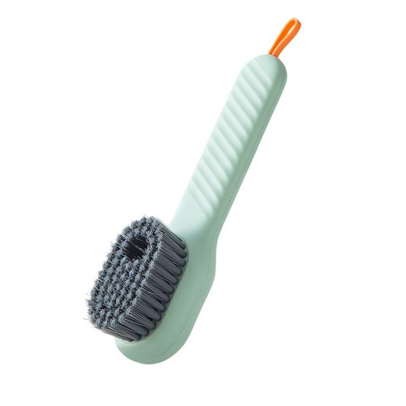 1pcs Shoes Brush Automatic Liquid Discharge Multifunction Press Out Shoes Cleaner Soft Bristles Clothes Brushes Cleaning Tool