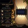 Waterproof Solar Light Lamp Warm Light Up And Down Luminous Solar Wall Lamp 4/6/8/10/12/16LED Outdoor Solar Lights Halloween