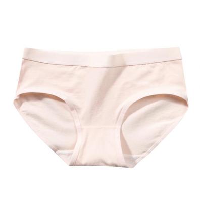 Women Panties Mid Waist Thread Solid Color Soft Elastic Quick Dry Anti-septic Anti-shrink Lady Briefs Underpants Female Underwea