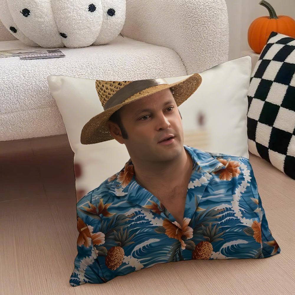 VVince Vaughn Cushion Cover Throw Pillow Cover Hidden Button Durable Polyester Chair Cushion