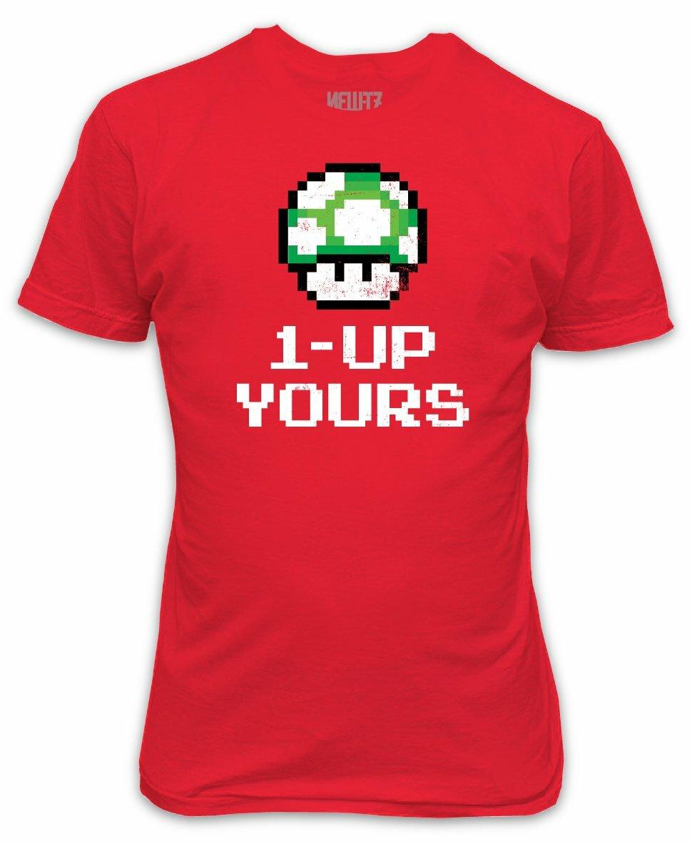 1-up Yours T-Shirt Extra Life Mario inspired Gift XXXL