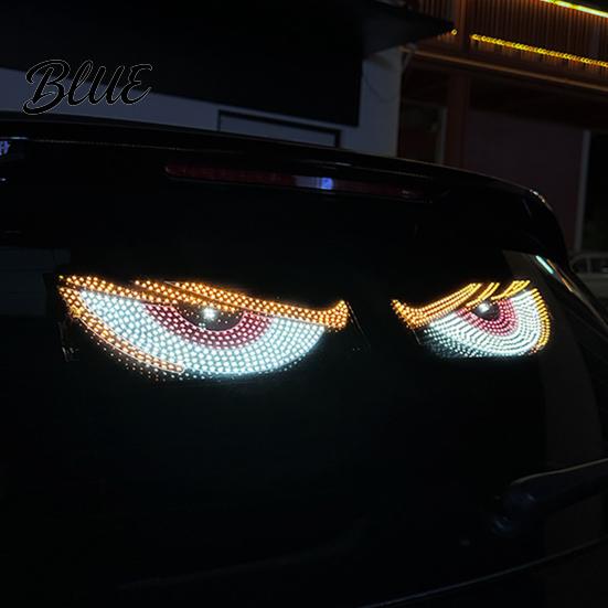Plug-in Car LED Light Eyes Light USB Powered Atmosphere Lamp Multi-mode High Brightness Decor Dynamic Display Decorative for SUV Truck Windshield
