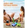 Porte-gobelet de plage, Sous-verre pour sable, Porte-boisson pour sable, Pique-boisson, Support de téléphone portable, Accessoire extérieur tout-en-un, Garde les boissons sans sable