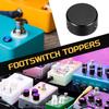 Uxcell Footswitch Guitar Pedal Button Metal Footswitch Top for Guitar Effects Pedal Black 6-Piece Toppers, Caps, Covers, 3/8" Buttons,