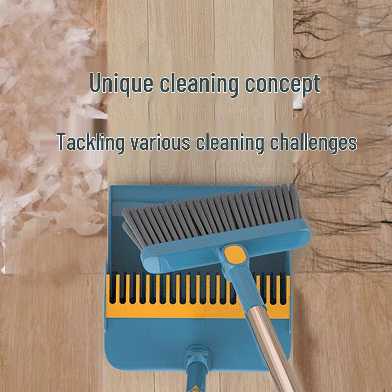 Foldable Broom and Dustpan Set