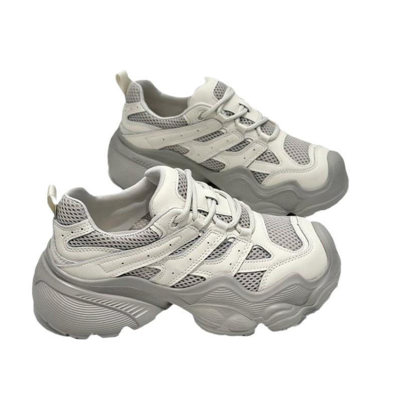 Popular Mesh Dad Shoes Women's Autumn 2025 New Mesh Breathable Outdoor Mountaineering Sports Shoes Women's Ugly Cute Shoes