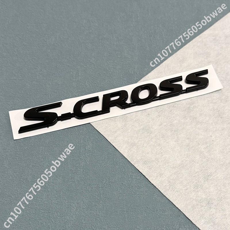 3D ABS Chrome Black Logo Emblem Letters Car Rear Trunk Badge For Suzuki S Cross VITARA ALIVIO Sticker Accessories