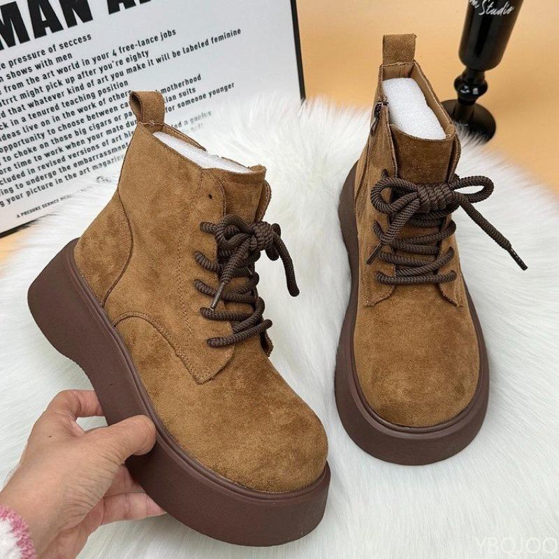 Fashion Women's winter new  increased height thickened warm simple comfortable short boots anti slip wear-resistant women's shoes