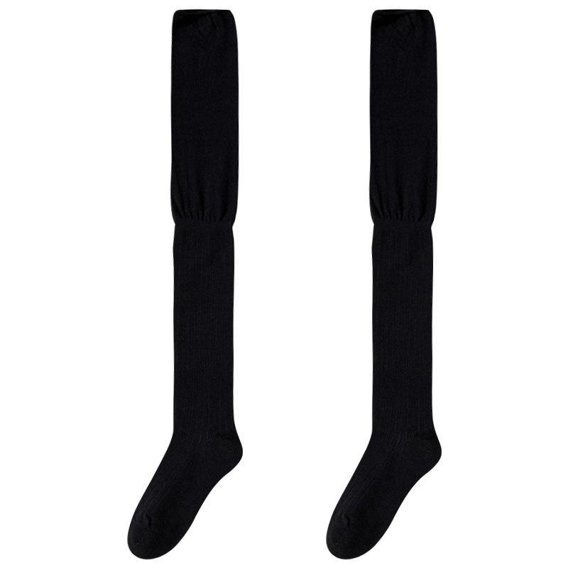 Japanese Pure Cotton Mid-Tube Velvet Lolita Cosplay Over-the-Knee Socks