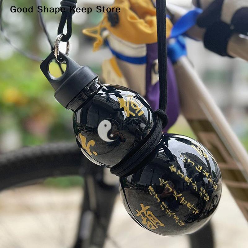 dailyLarge Capacity Outdoor Water Bottle 1000ML Gourd Shape Lightweight Portable Cup for Camping Travel and Daily Hydration