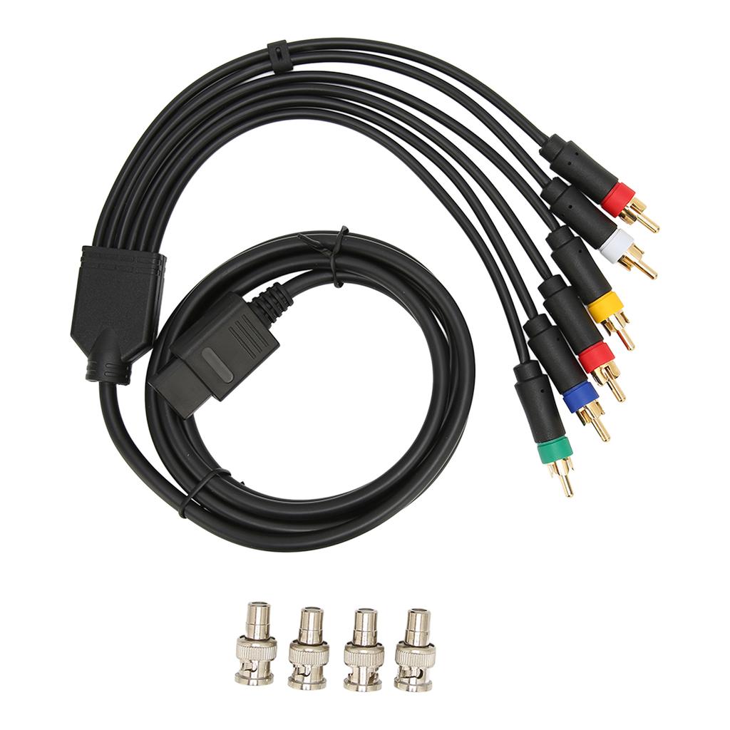 RGB RGBS Multifunctional Composite Cable Cord High Flexibility Soft Stable Component AV Cable with 4 BNC Heads