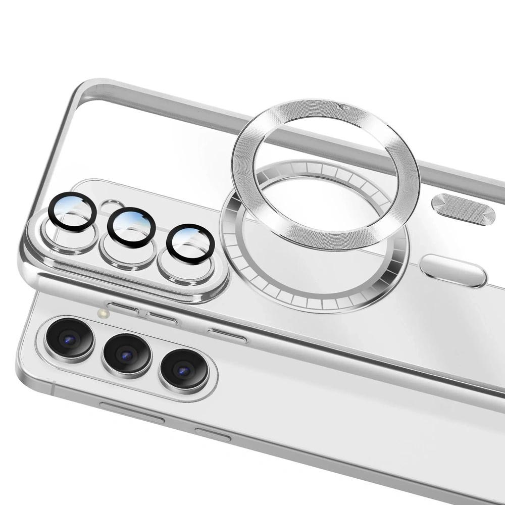Case for Samsung Galaxy A37 5G, Electro MagSafe, Silver