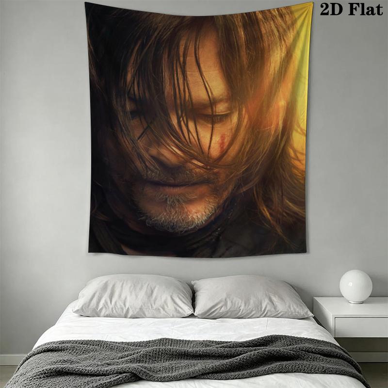 THE WALKING DEAD Wall Tapestry Aesthetic Wall Hanging Printed Fabric Blanket Decorative Tapestries for Bedroom Living Room Home Decor