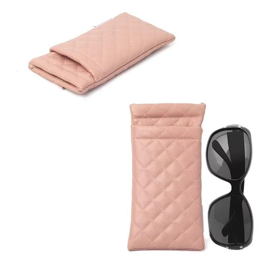 Shrapnel Snap Shut Duble-layer Glasses Case Portable Leather Glasses Storage Bag Male