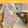Cute Dachshund Dog Cartoon Printed Student Backpack With Pendant For Teens