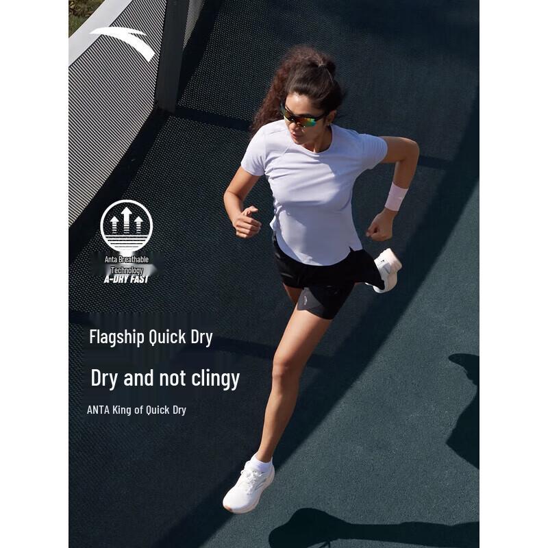 ANTA Women s Quick-Dry Running Short Sleeve T-Shirt 165/M