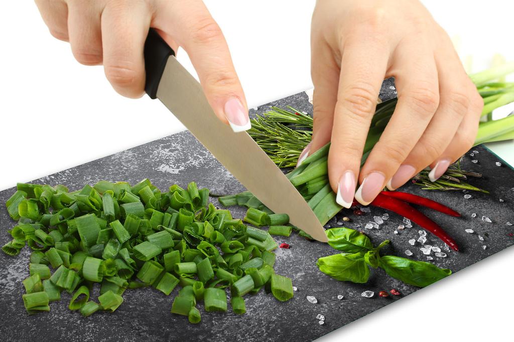 Szklana Płyta Deska Do Krojenia 52X30 Chilli