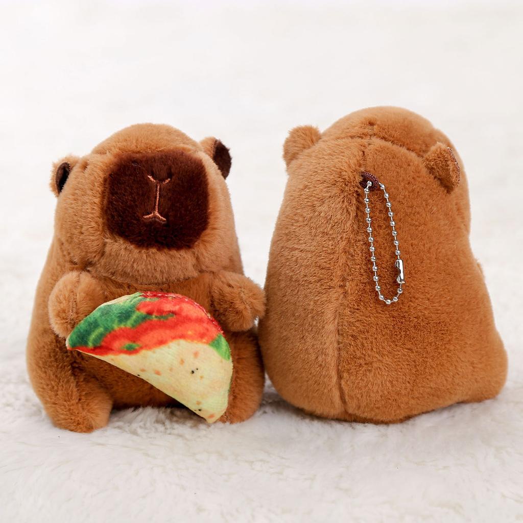Doll Food Street Capybara Kapibara Doll Pendant Keychain Doll Plush Toy Gift
