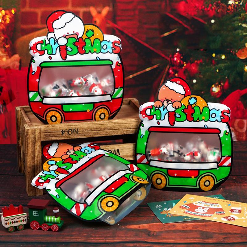 Christmas Gift Bags Santa Elk Snowflake Tote Bag Children'S Gift Bags Thickened Non-Woven Waterproof Bag Christmas Decoration