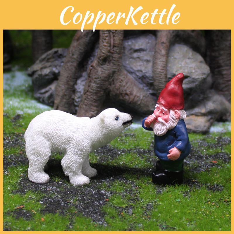 Polar And Dwarf Bear Ornament Garden Micro Landscape Decoration Suitable For Kid