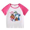 Kids' Summer Color Block Set: Short Sleeve T-shirt & Shorts for Boys and Girls