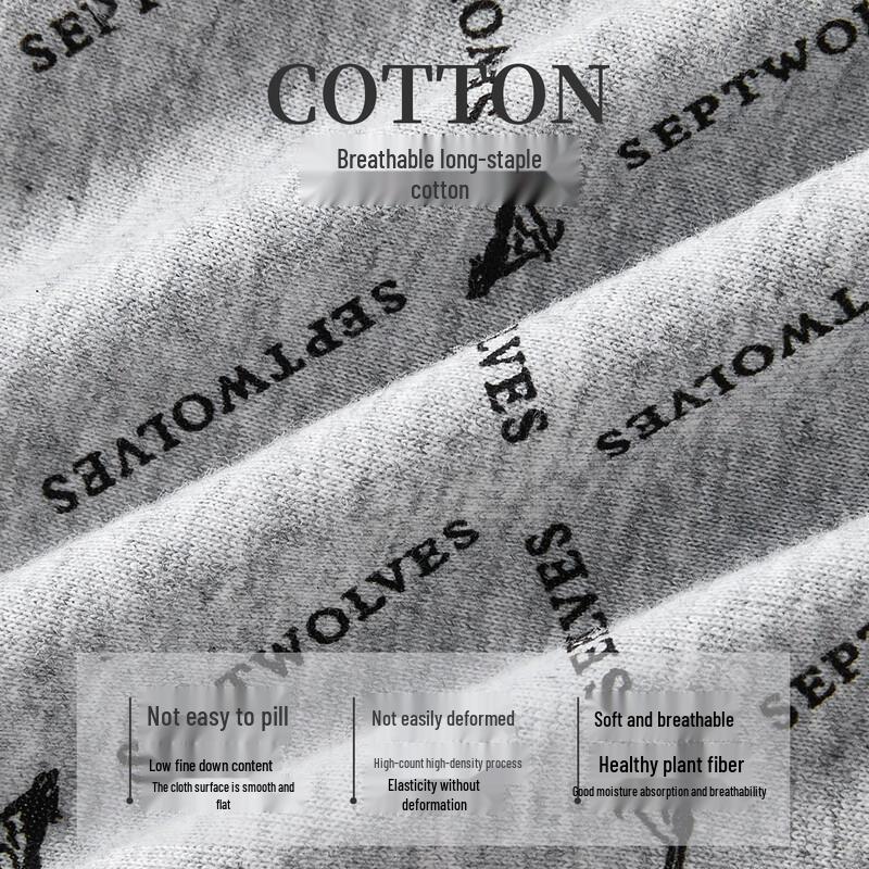 SEPTWOLVES Men's Pure Cotton Briefs