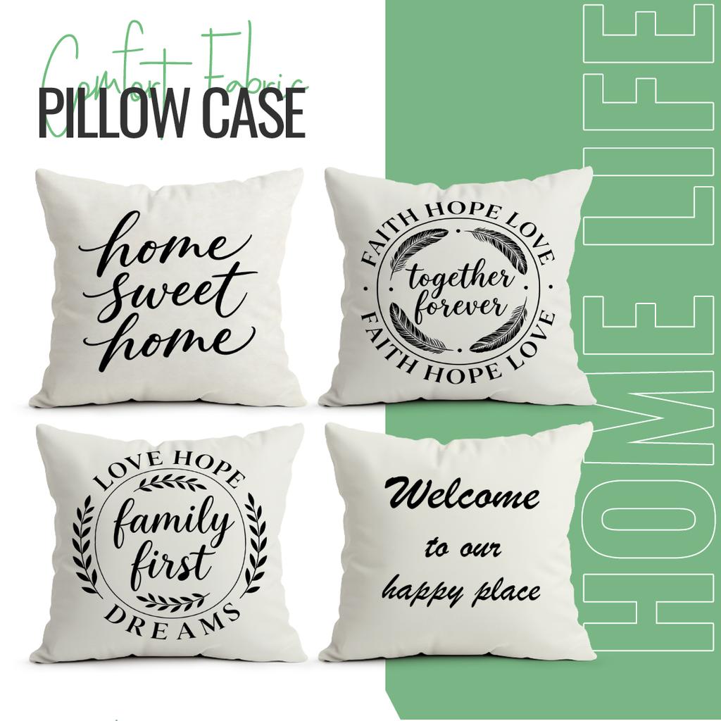 Sweet Home Cushion Pillowcase Printed Polyester 40/45/50cm Throw Pillowcover Decorative Sofa Cushion Pillowslip Home Decor