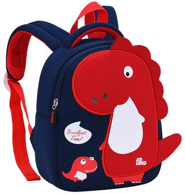 [Panegy] Backpack for Toddlers, Lightweight Kids Bag, for Kindergarten, Preschool, and Elementary School, Cute Dinosaur Pattern, Blue, Size S