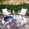 Cartoon Print Round Area Rug,Carpet Rug for Living Room Bedroom Sofa Playroom Decor,Non-slip Floor Mat