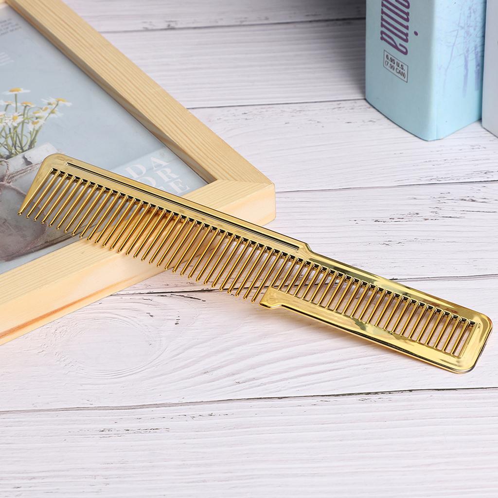 Professional Hair Comb Hairdressing Home Salon Hair Cutting Styling Comb ToolGold