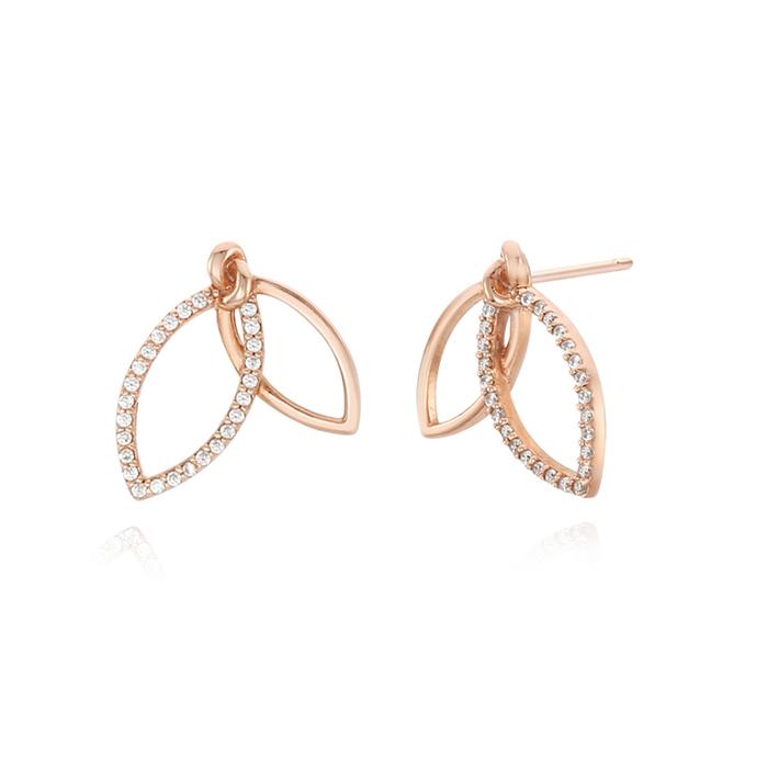Tirrlirr Grace Silver Pink Earrings Tessvp11161S