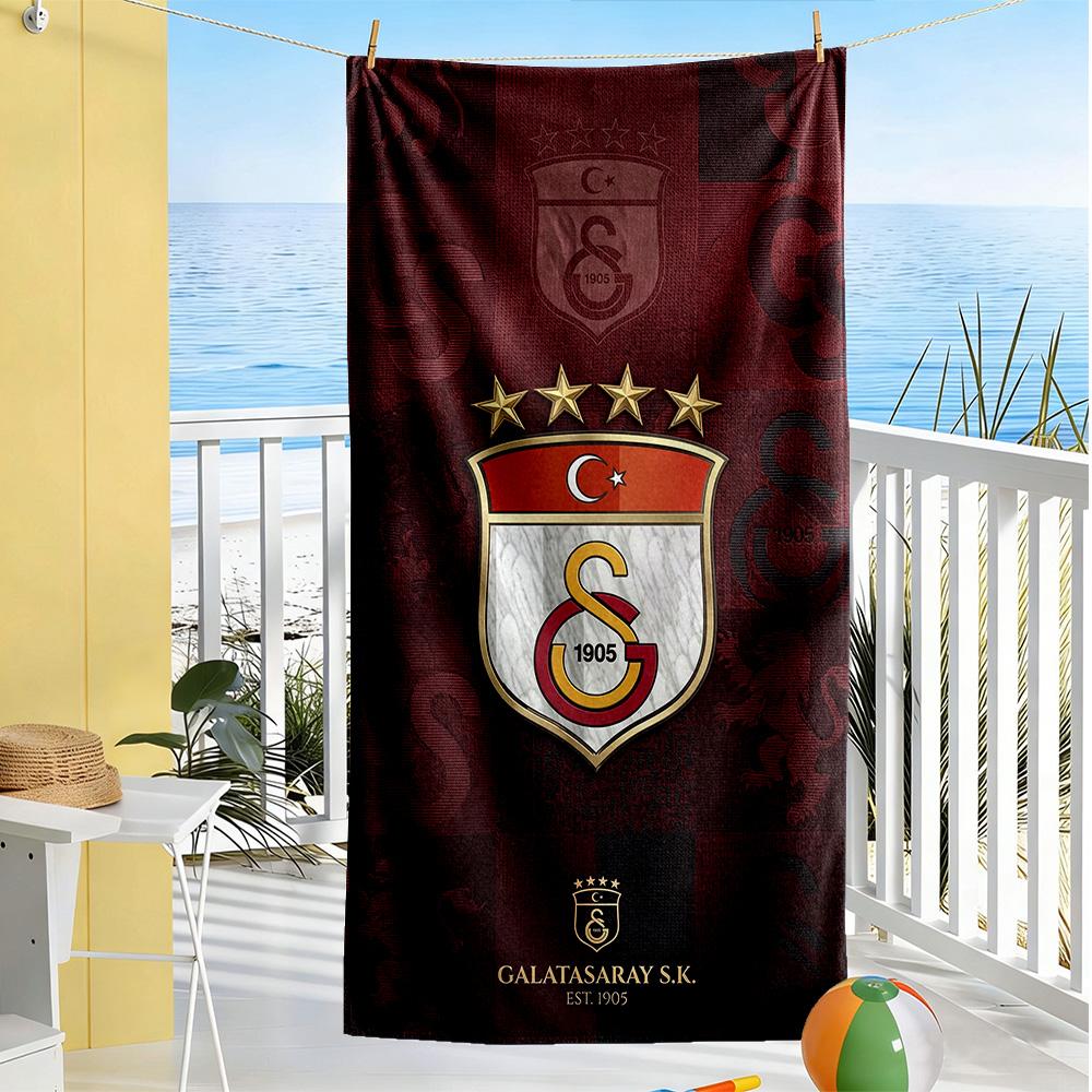 Galatasaray Beach Towel Soft Durable Quick-Dry Comfortable Lightweight Portable for Swimming,Beach,Camping, Travel, Beach Accessories,Gym