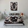 French Bulldog Puppies Basket Bedding Duvet Cover Set  (1*Duvet Cover 2*Pillowcases, without duvet insert)