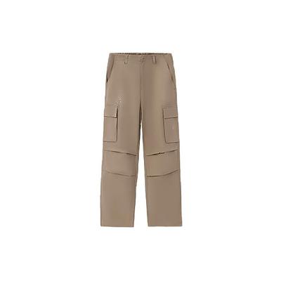 Li Ning CF Sport Fashion Series Μονόχρωμο Παντελόνι Casual με Πολλαπλές Τσέπες και ίσιο Πόδι Ανδρικό Παντελόνι AKXS407-2