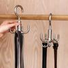1 2 3 Pcs Multifunctional Rotating Clothes Hook Punch Free 4 Claws Rotation Belt Organizer Scarf Storage Coat Hanger Wardrobe