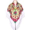 130*130Cm  Russian Scarf Flowers For Women Ethnic Style Large Square Scarf Warm Shawls Bandana Beach Travel Blanket