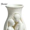 Abstract Body Art Vessel Human Vase Statue, 3D Printed Embracing Couple Sculpture Vase, Home Accent Ornament Decorative Dry Flower for Entryway Living